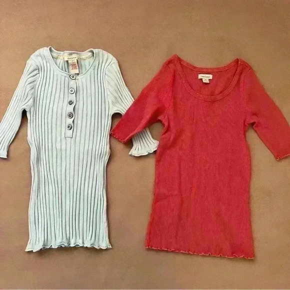 Sundance Rib Knit Tops Set of 2 Rib Tops: Women’s XS - Picture 1 of 9